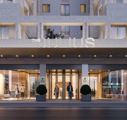 The Julius Bucharest Entrance